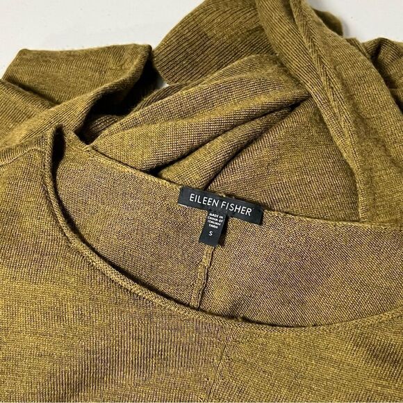 eileen Fisher Shift Dress 100% Merino Wool Dress Sweater - Picture 5 of 9